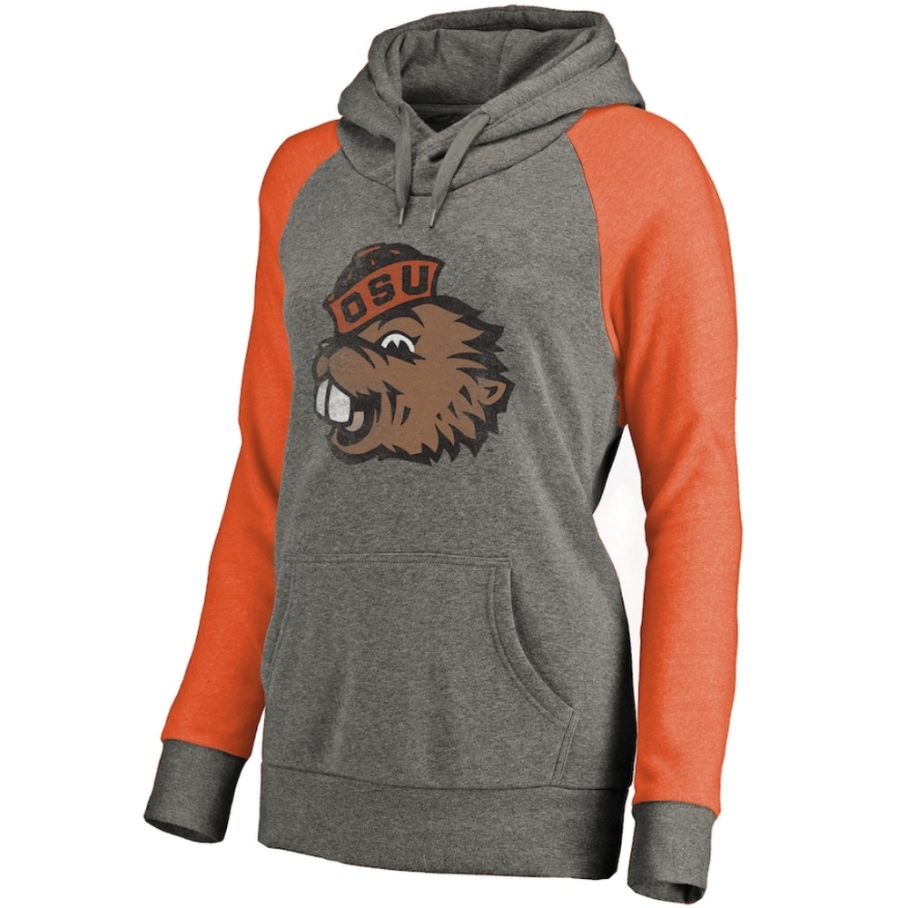 Women's Fanatics Oregon State University Beavers Raglan Hooded Sweatshirt Small